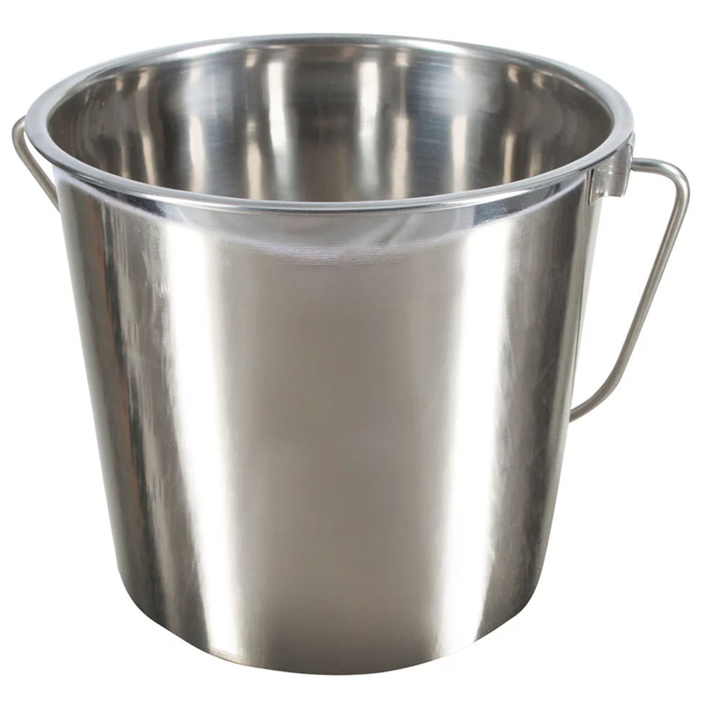 Secchio In Acciaio Inox Con manico scala esterna