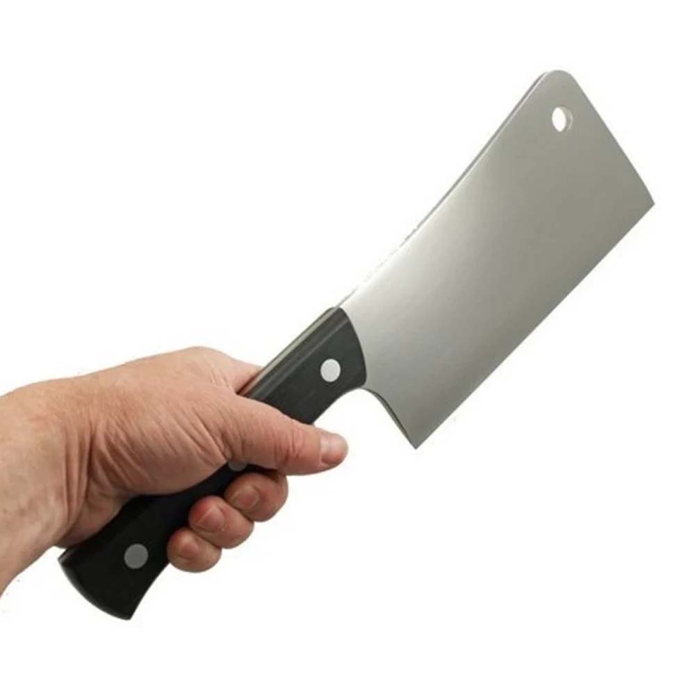 Mannaia Professionale in Acciaio Inox con Manico in Plastica