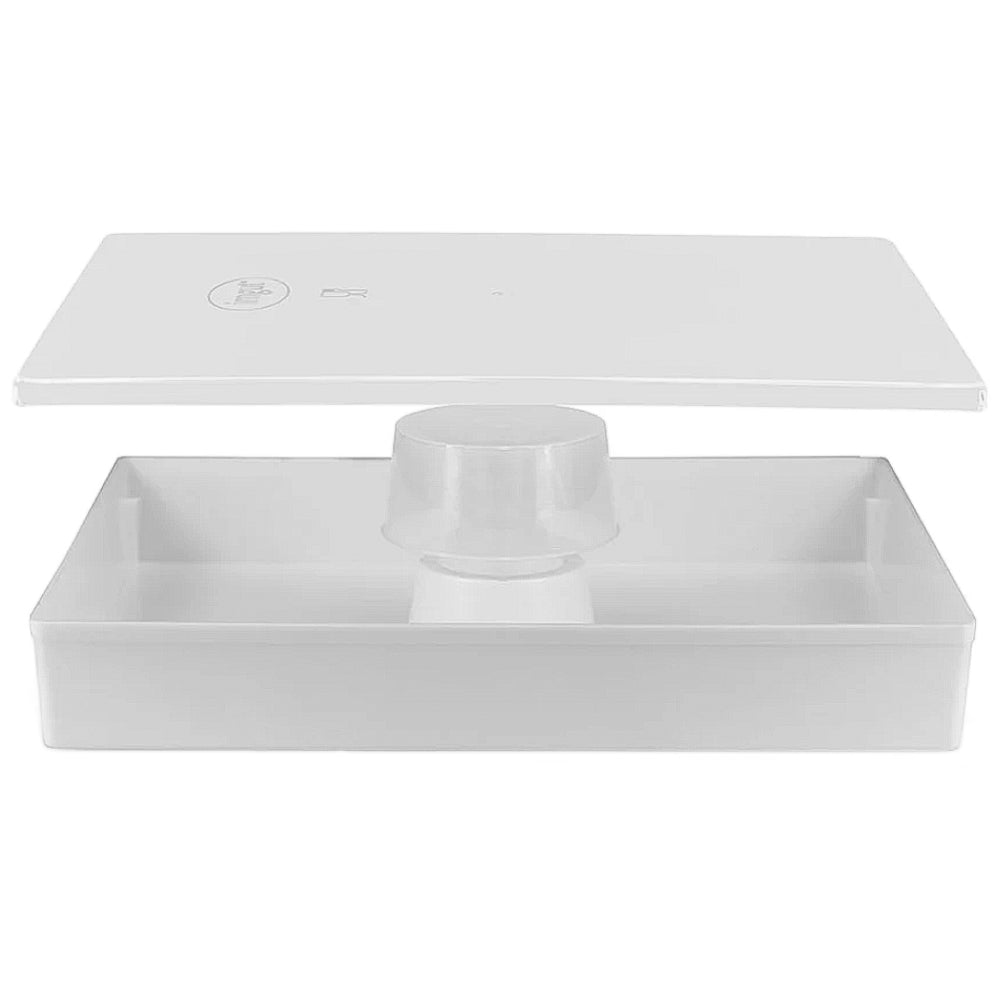 Mangiatoia Dadant in plastica quadrata da 4 l con coperchio