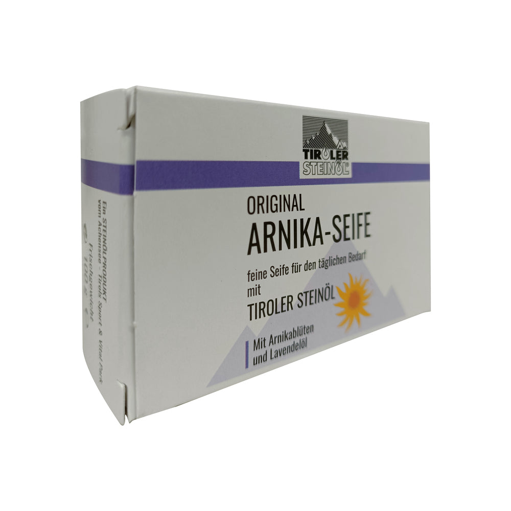 Sapone all'arnica con olio di pietra tirolese