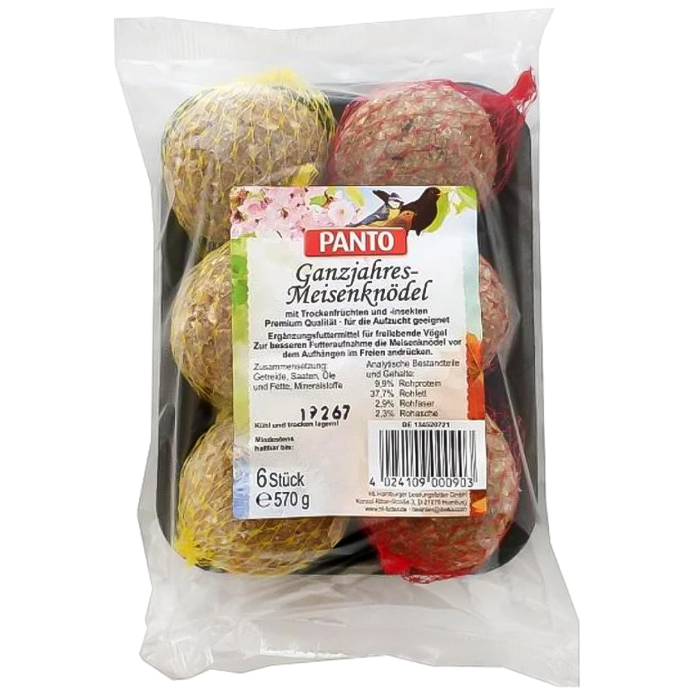 Palle di grasso per uccellini 570gr