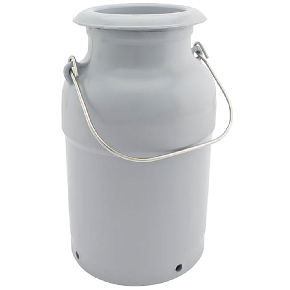 Bidone per latte in plastica Gewa con coperchio a pressione e manico in acciaio inox - 5, 10, 20 lt
