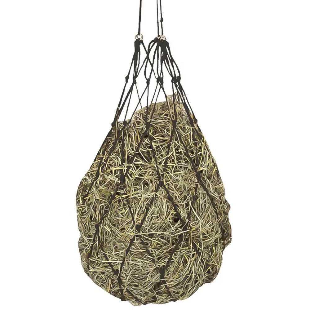 Rete per fieno con anelli di sospensione confezione