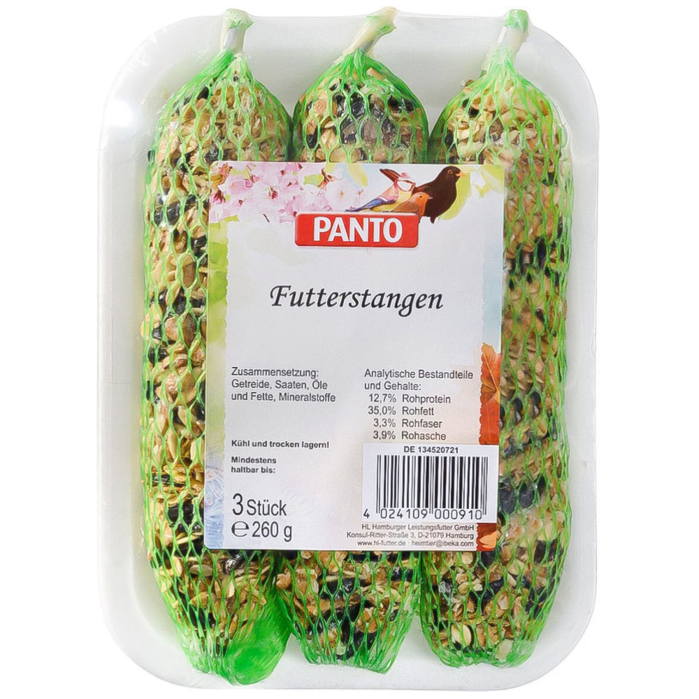 Panto Bastoncini 3 pezzi da 260g cibo per uccelli