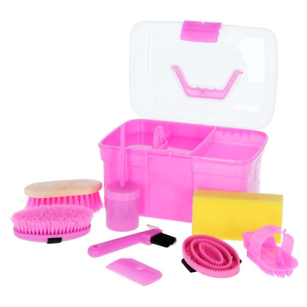 Kit attrezzi cura e igiene cavallo per bambini