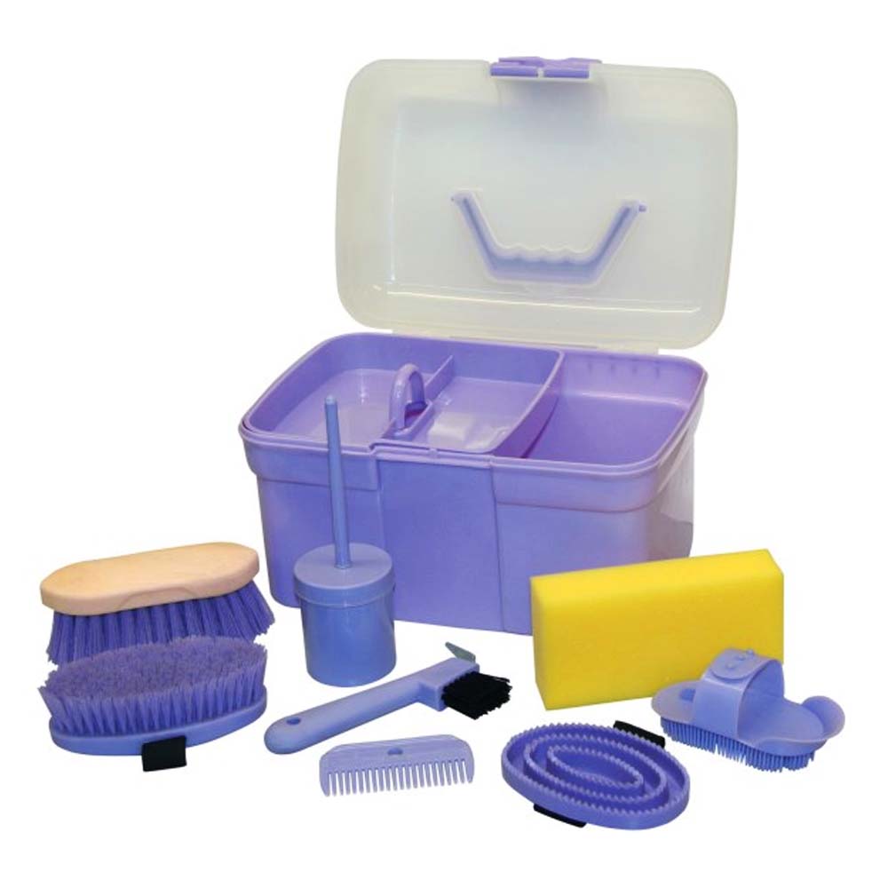 Kit attrezzi cura e igiene cavallo per bambini