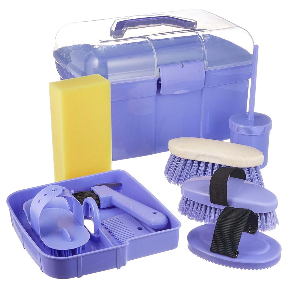 Kit attrezzi cura e igiene cavallo per bambini