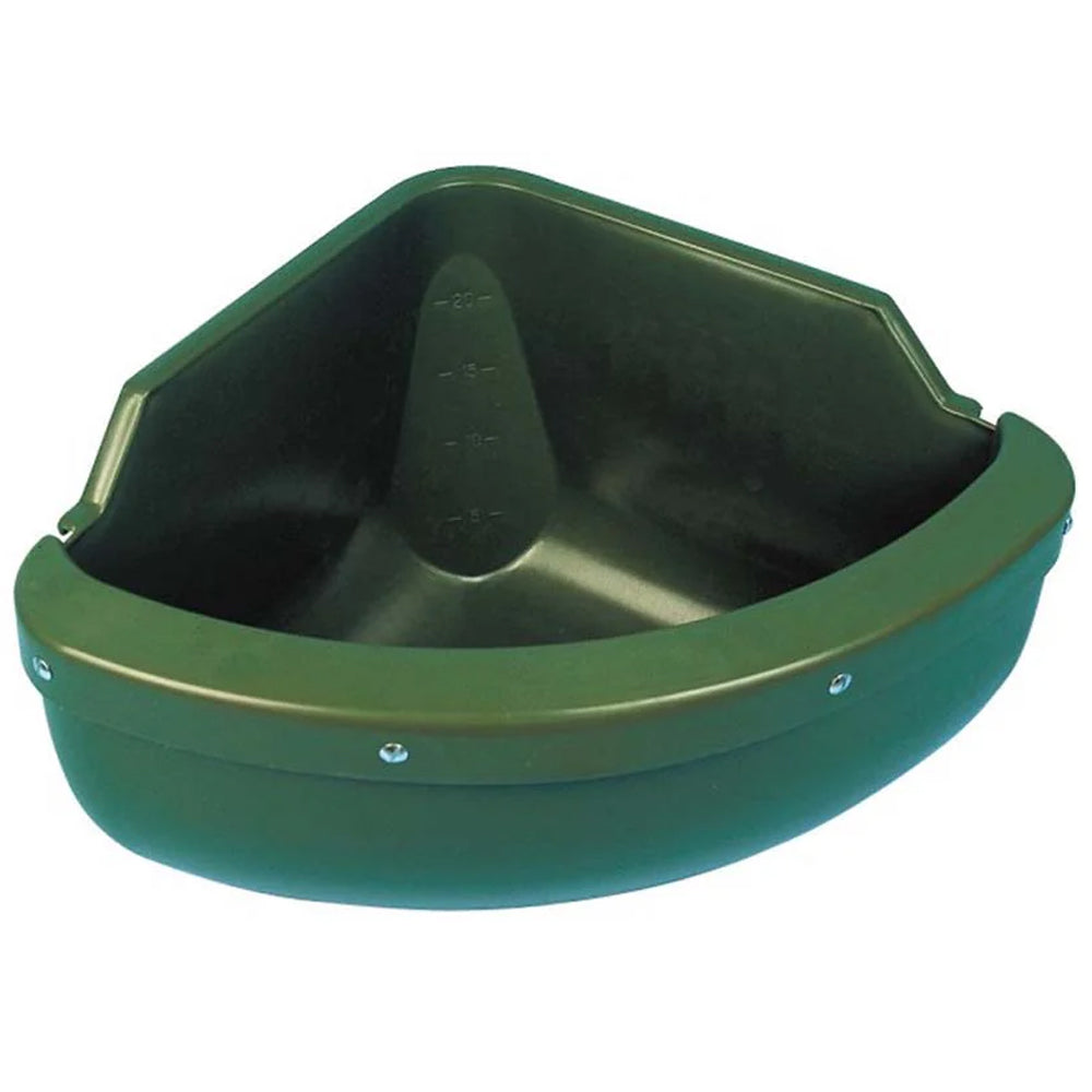 Eck-Futtertrog mit Beissschutz für Pferde - 30l