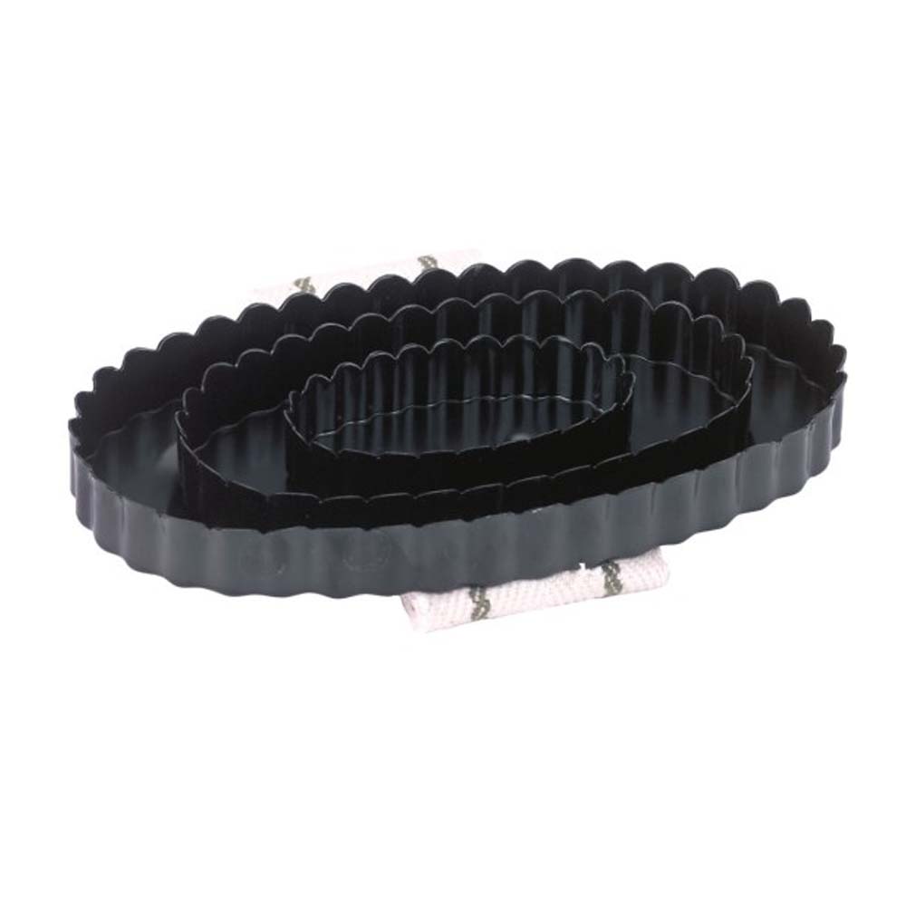 Striglia ovale in acciaio