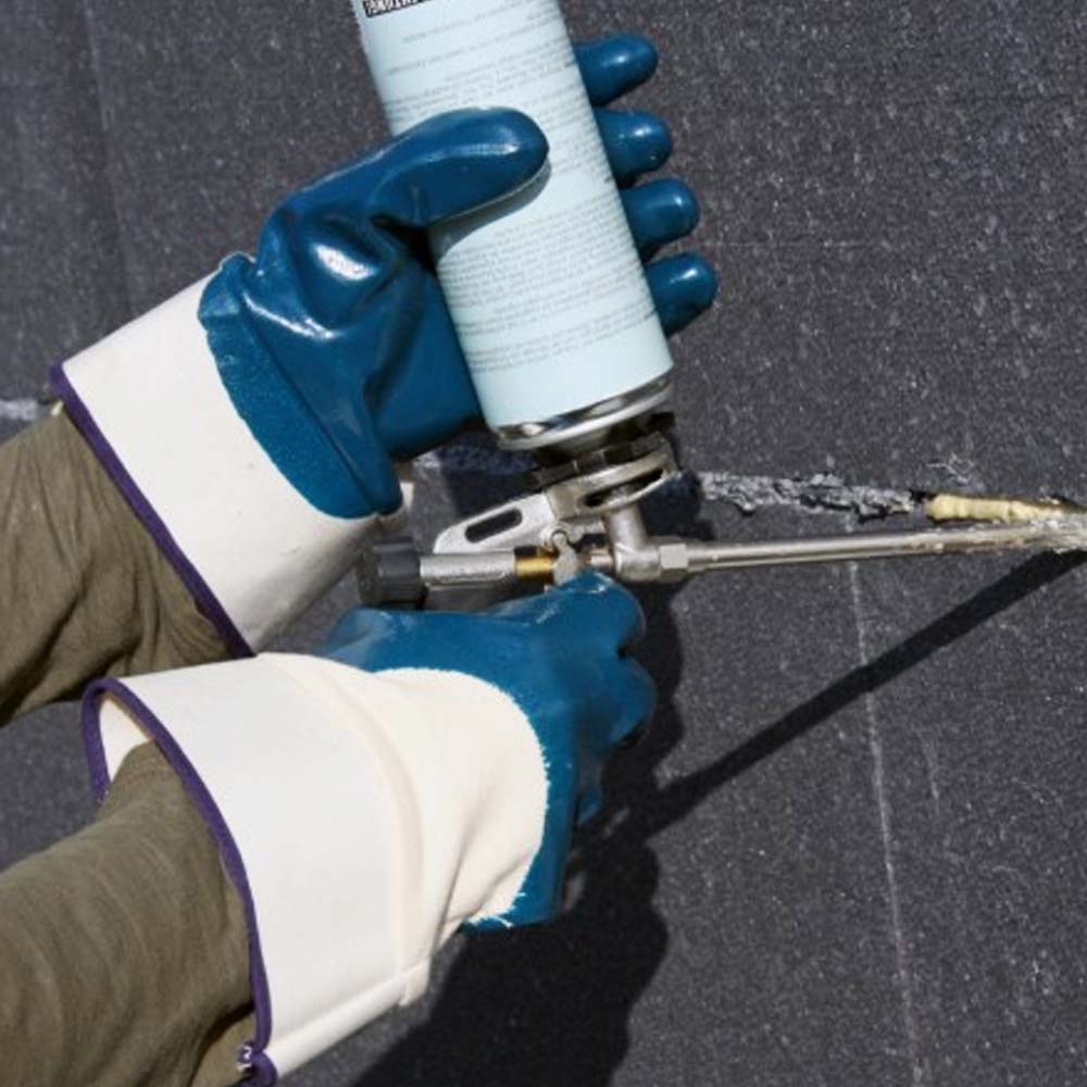 Guanto robusto in nitrile con risvolto BluNit