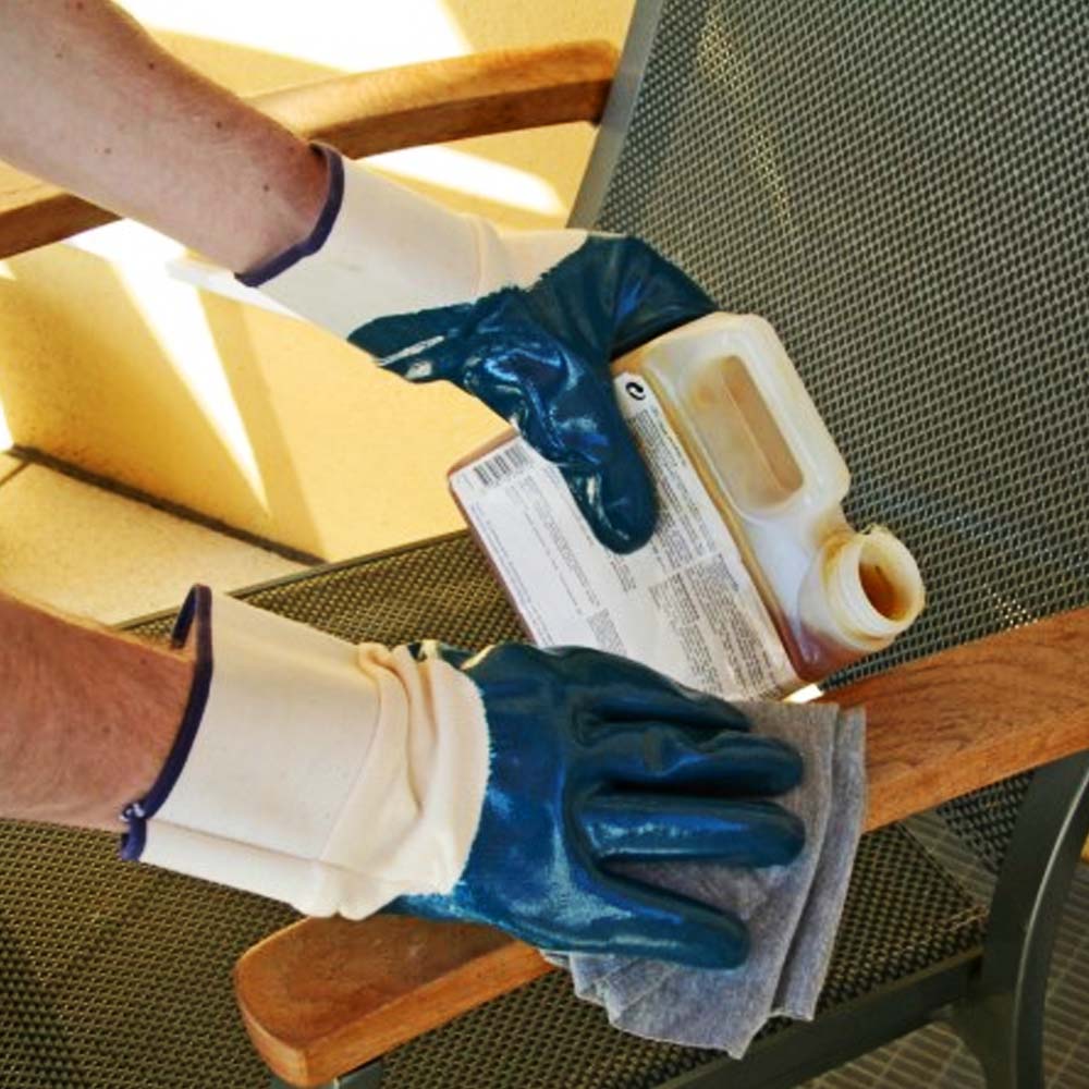 Guanto robusto in nitrile con risvolto BluNit