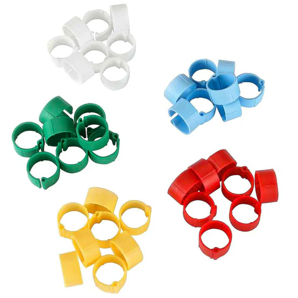 Anelli di marcatura clip di plastica pollame colori