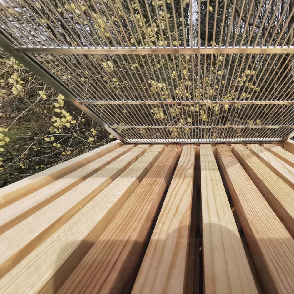 Escludi regina metallico zincato per appoggio sui telai 478x378