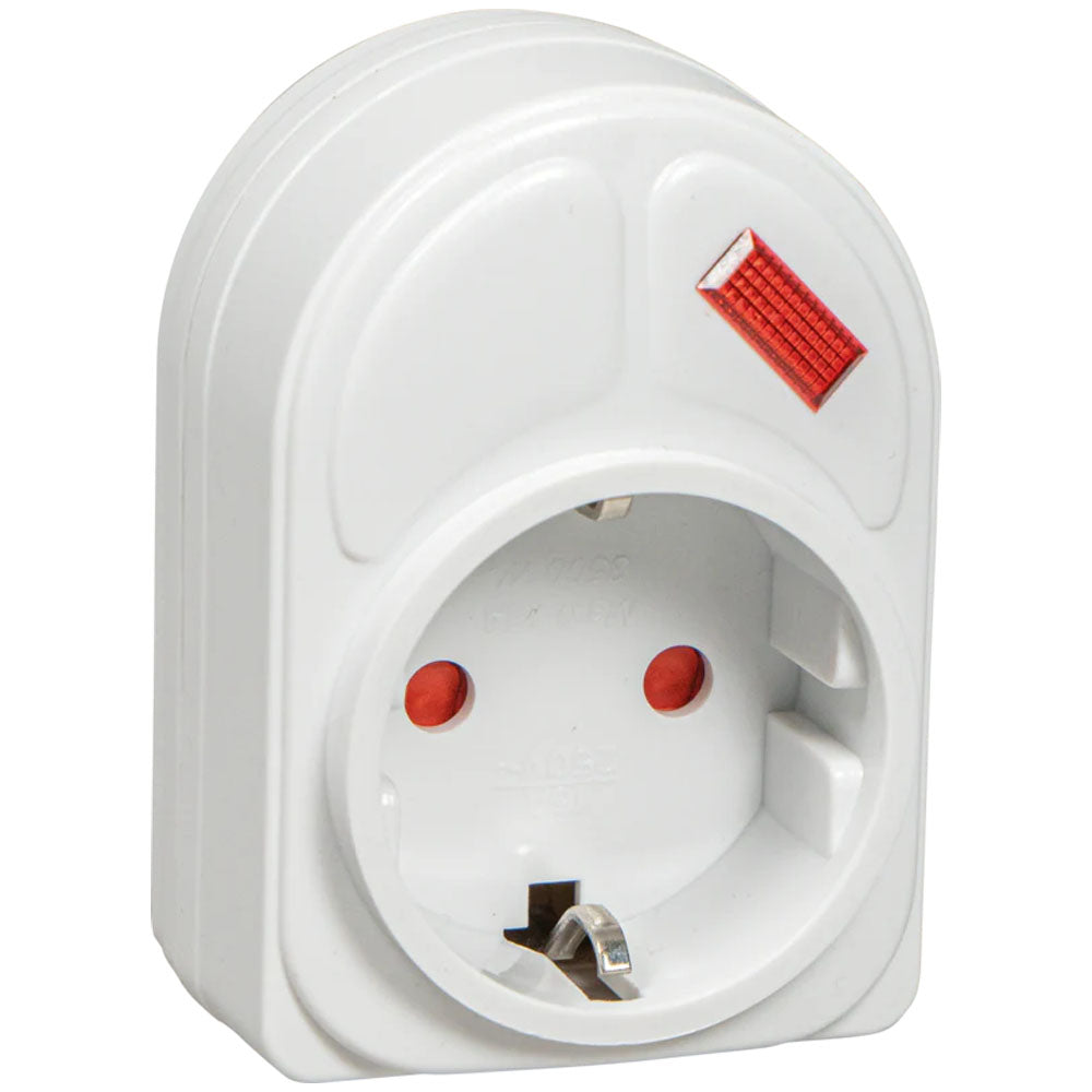 Adattatore Per Spina Elettrica A Singola Presa Salvaspazio - 230 V