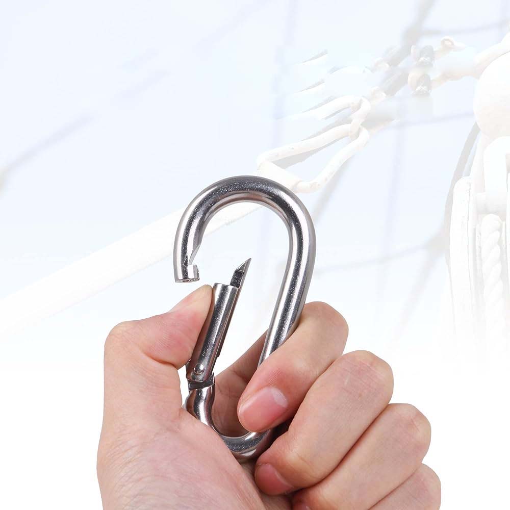 attacco moschettone zincato