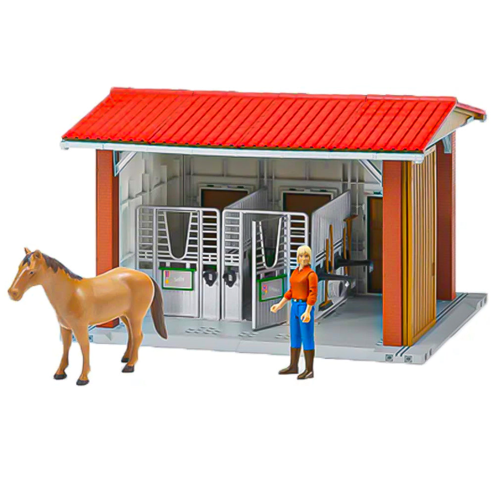 Bruder Stalla da Equitazione con Cavallo e Accessori