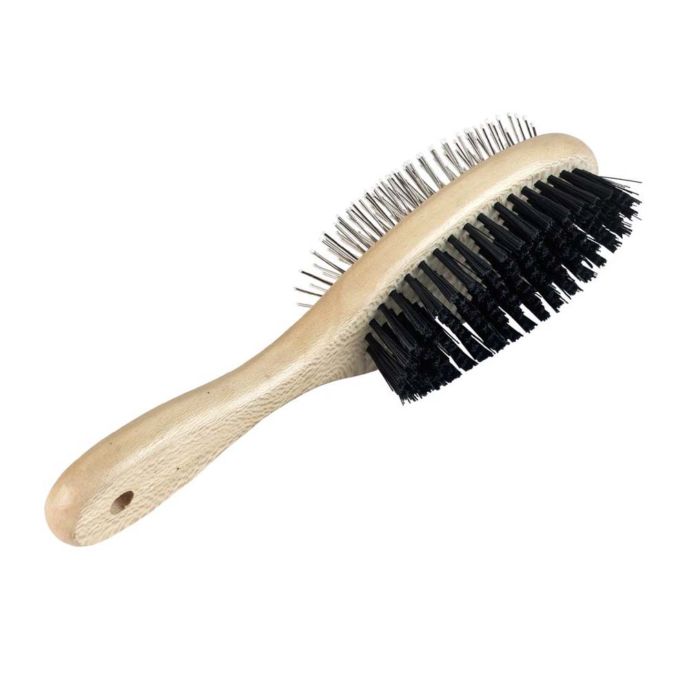 spazzola per cani in legno