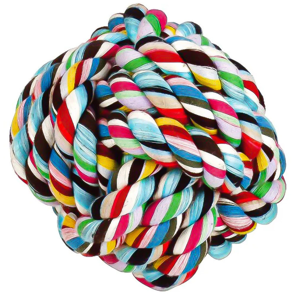 Palla a nodi cotone annodato per il cane