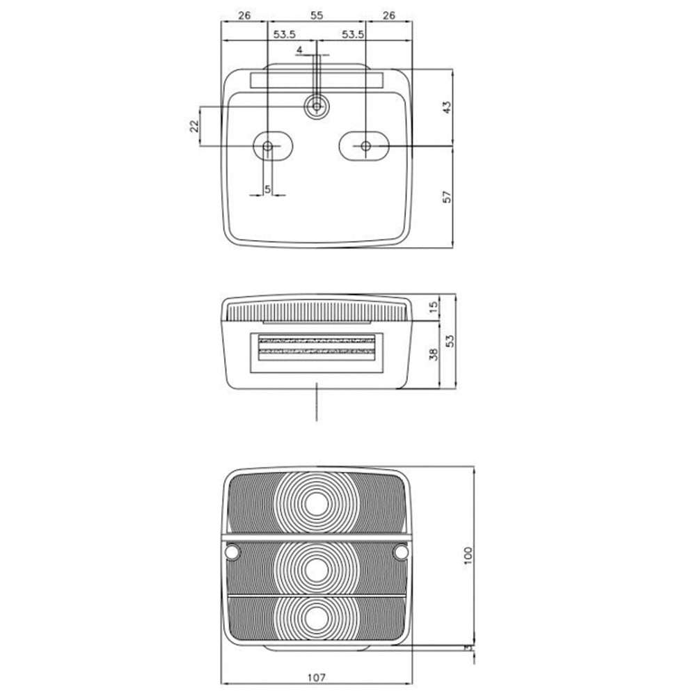 Fanale posteriore alogeno