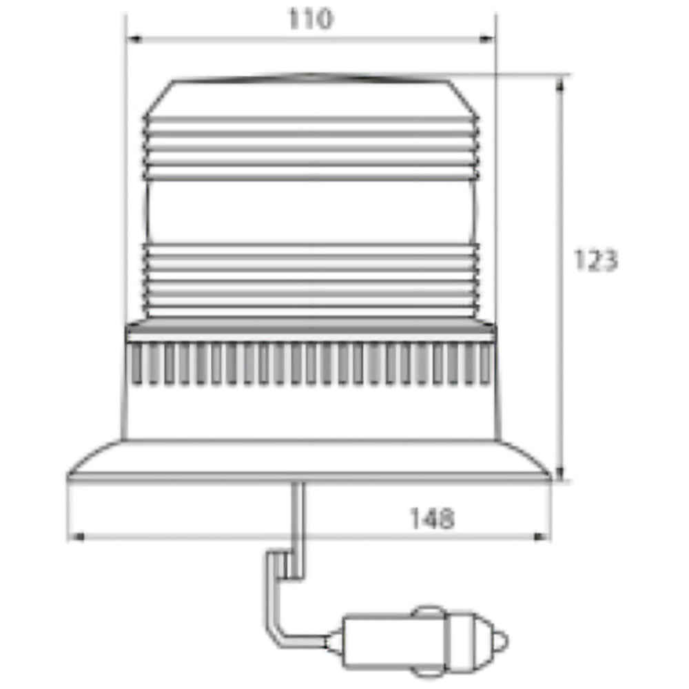 Faro Rotante LED 12-80V