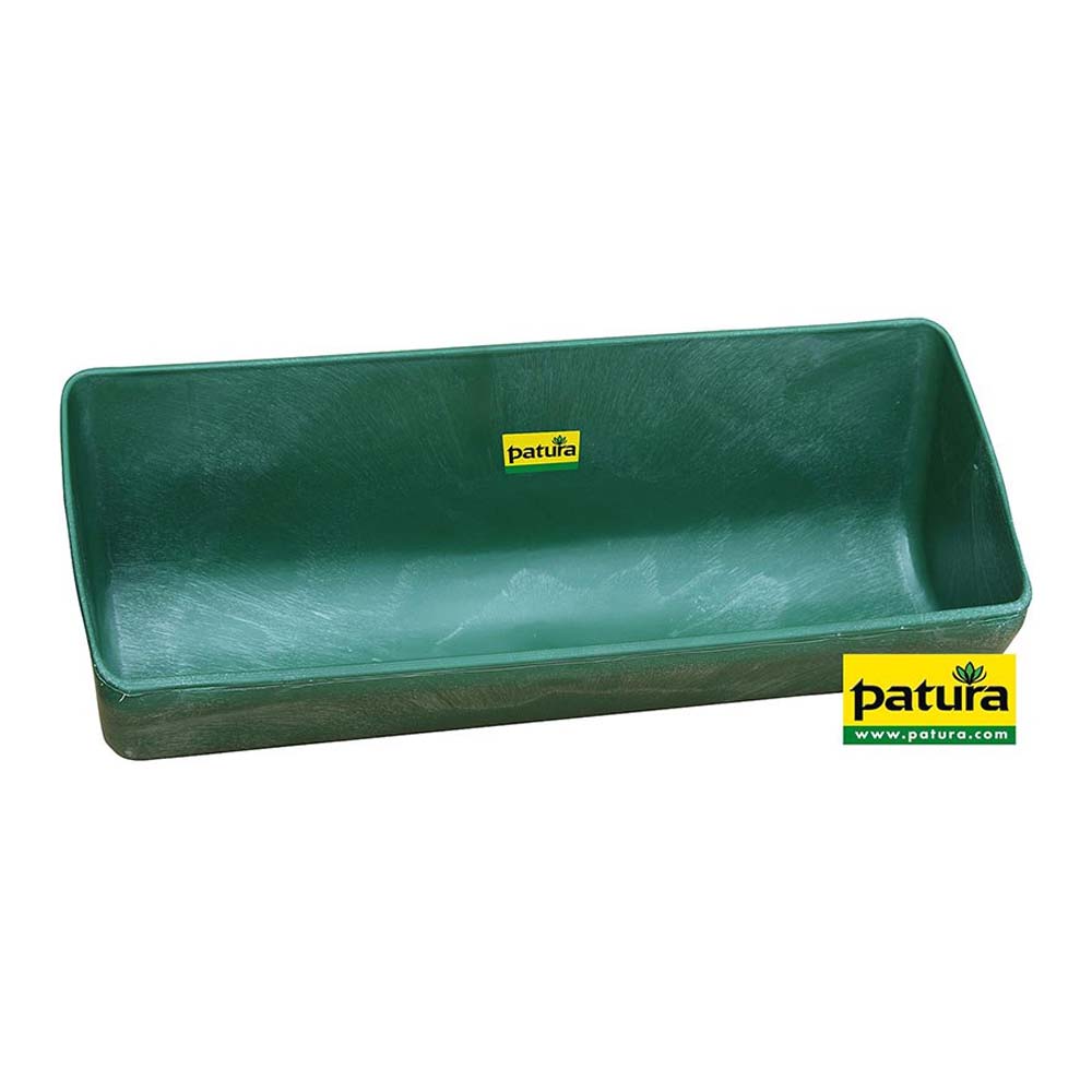 Trogolo lungo in plastica verde - 13 litri