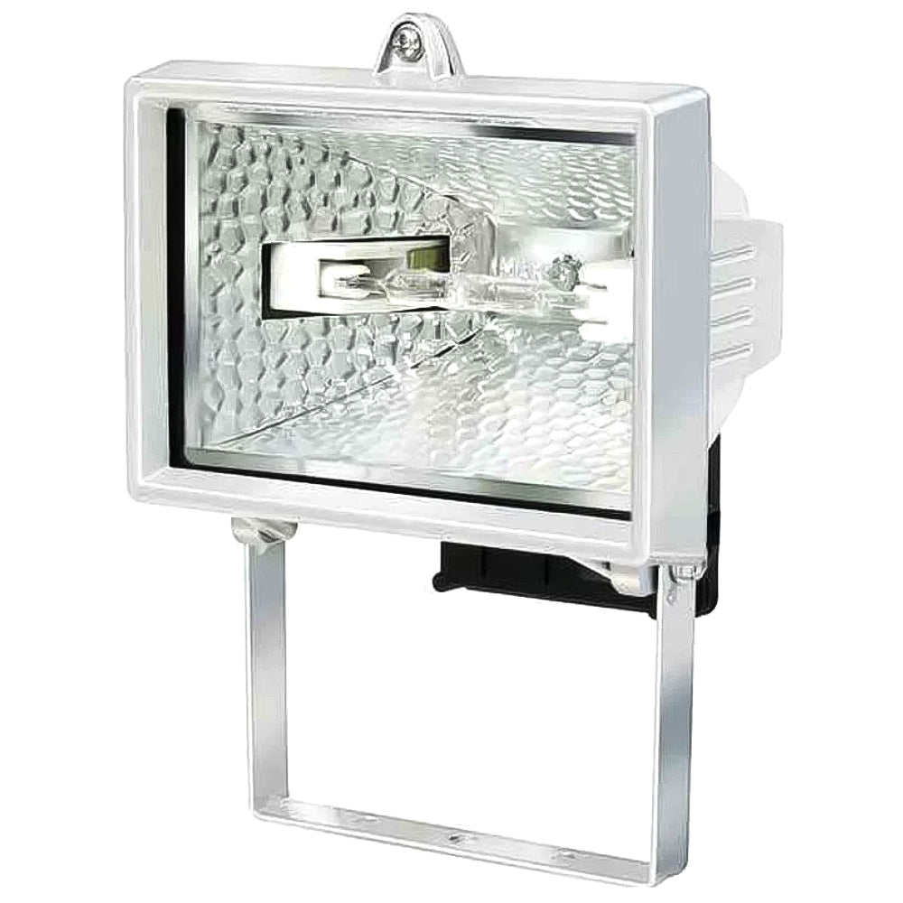 Faretto alogeno 150 IP 44 bianco