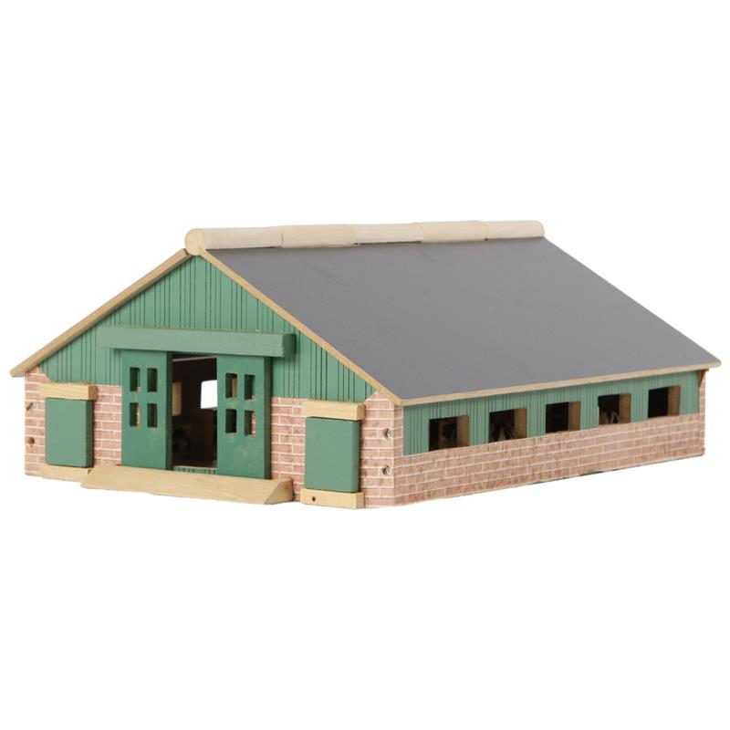 Holz Kuhstall Offenstall Modell Maßstab 1:87