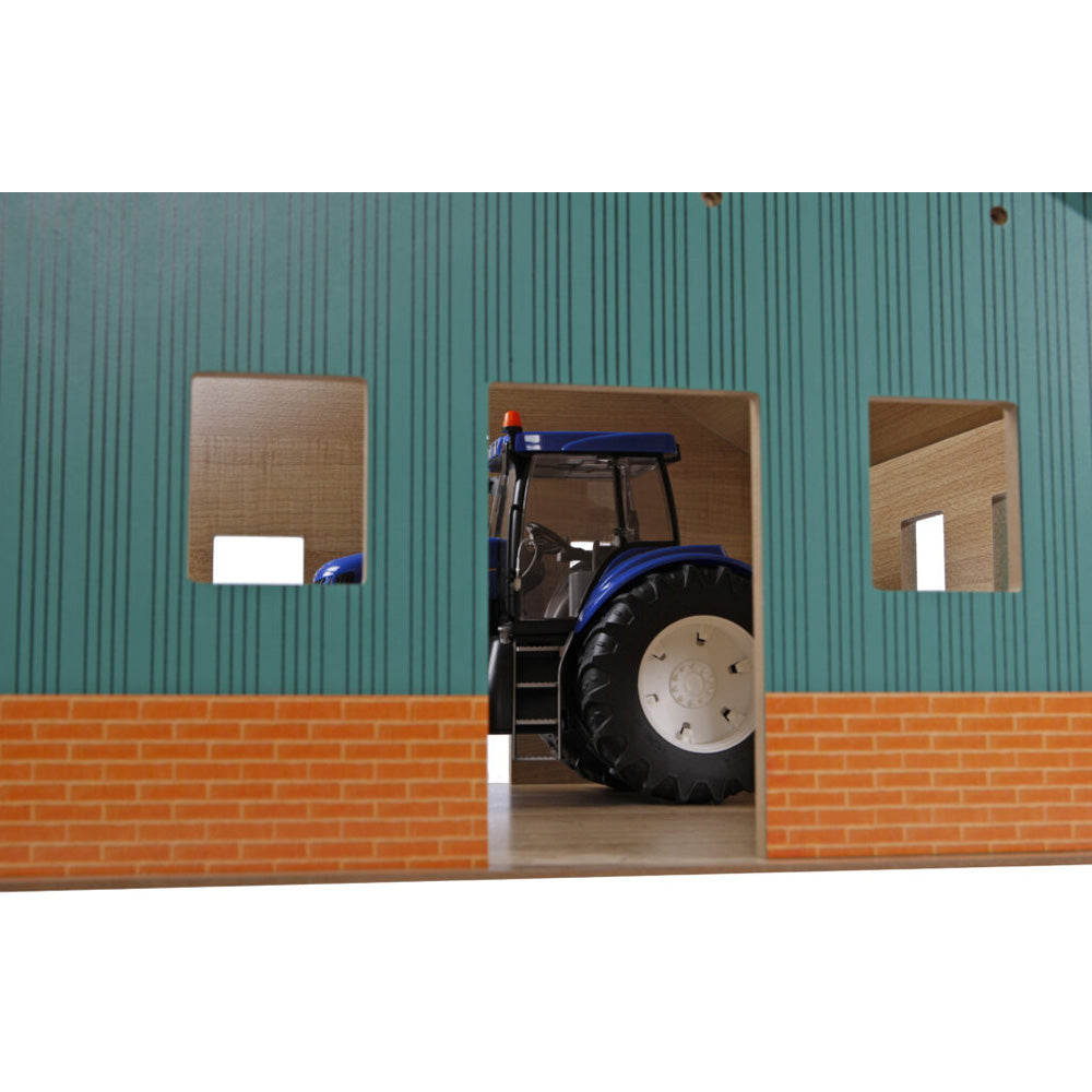 Landwirtschaftlicher Unterstand für 2 Fahrzeuge im Maßstab 1:16
