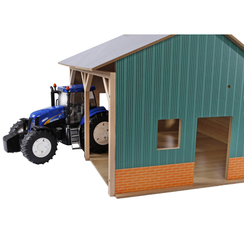 Landwirtschaftlicher Unterstand für 2 Fahrzeuge im Maßstab 1:16