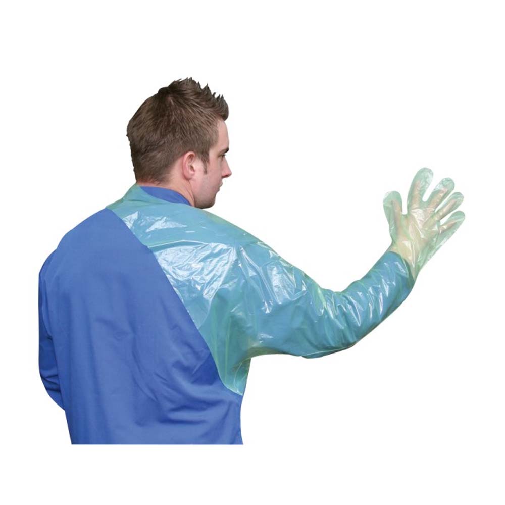 Guanto Veterinario Monouso Vettop Con Protezione Spalla