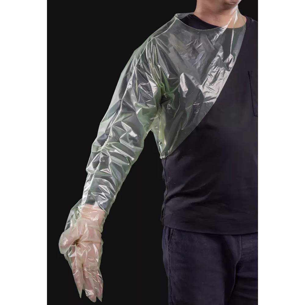 Guanto Veterinario Monouso Vettop Con Protezione Spalla