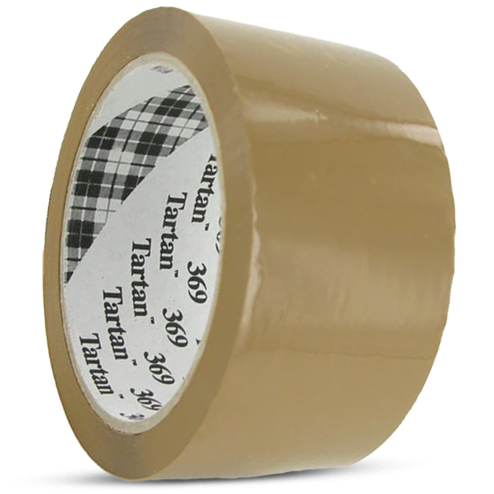 3M Tartan 369 Packaging Tape, Brown 50mm × 66m