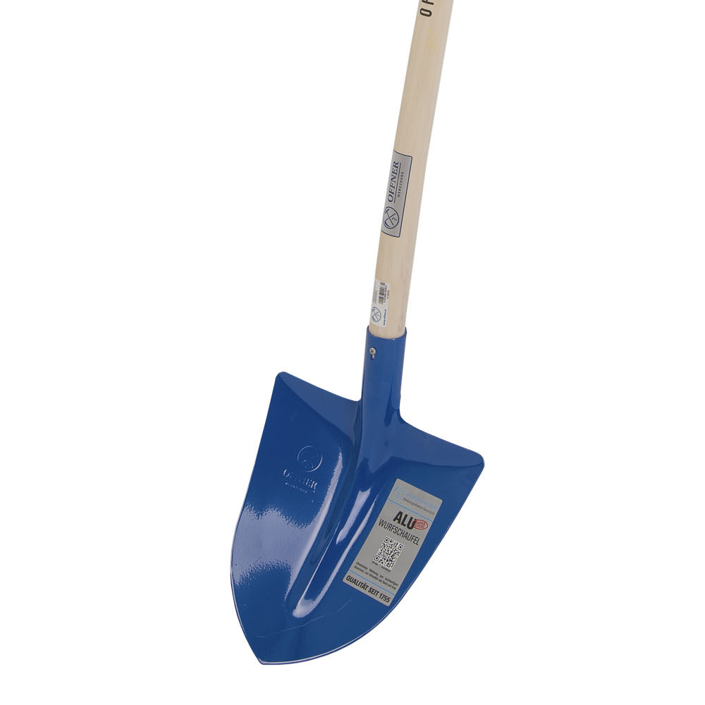 Pala curva da scavo in alluminio con manico