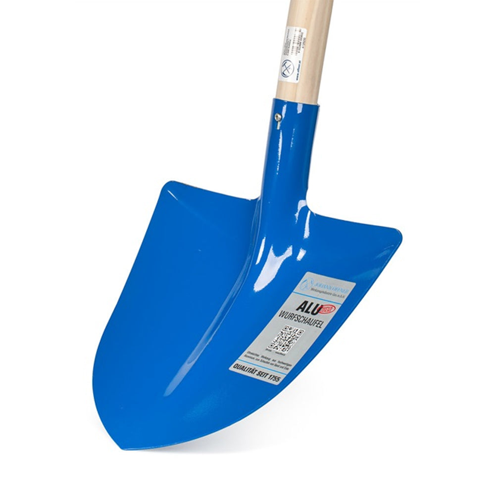 Pala curva da scavo in alluminio con manico
