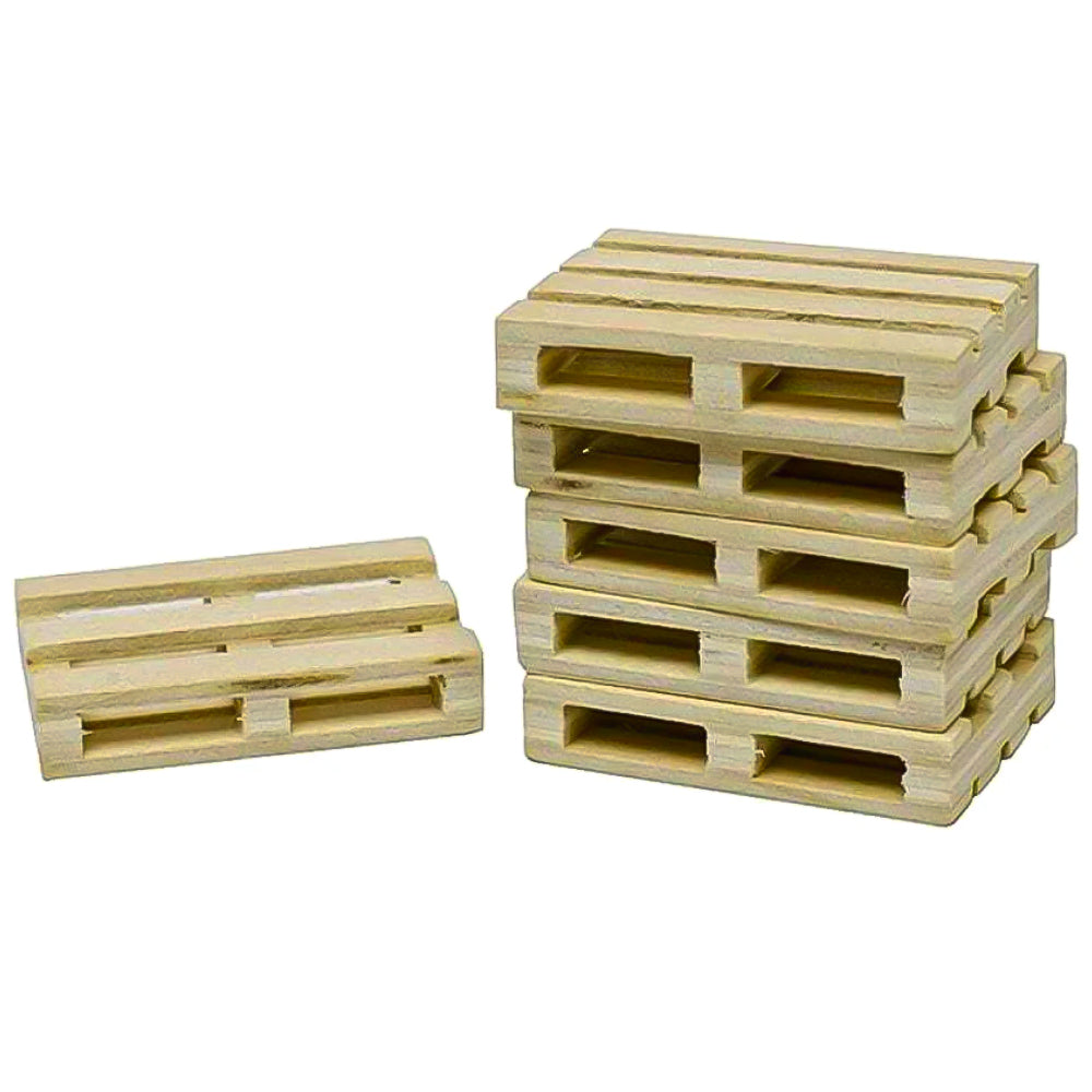 Kids Globe Pallet in Legno 1:32 per Giocattolo da Fattoria