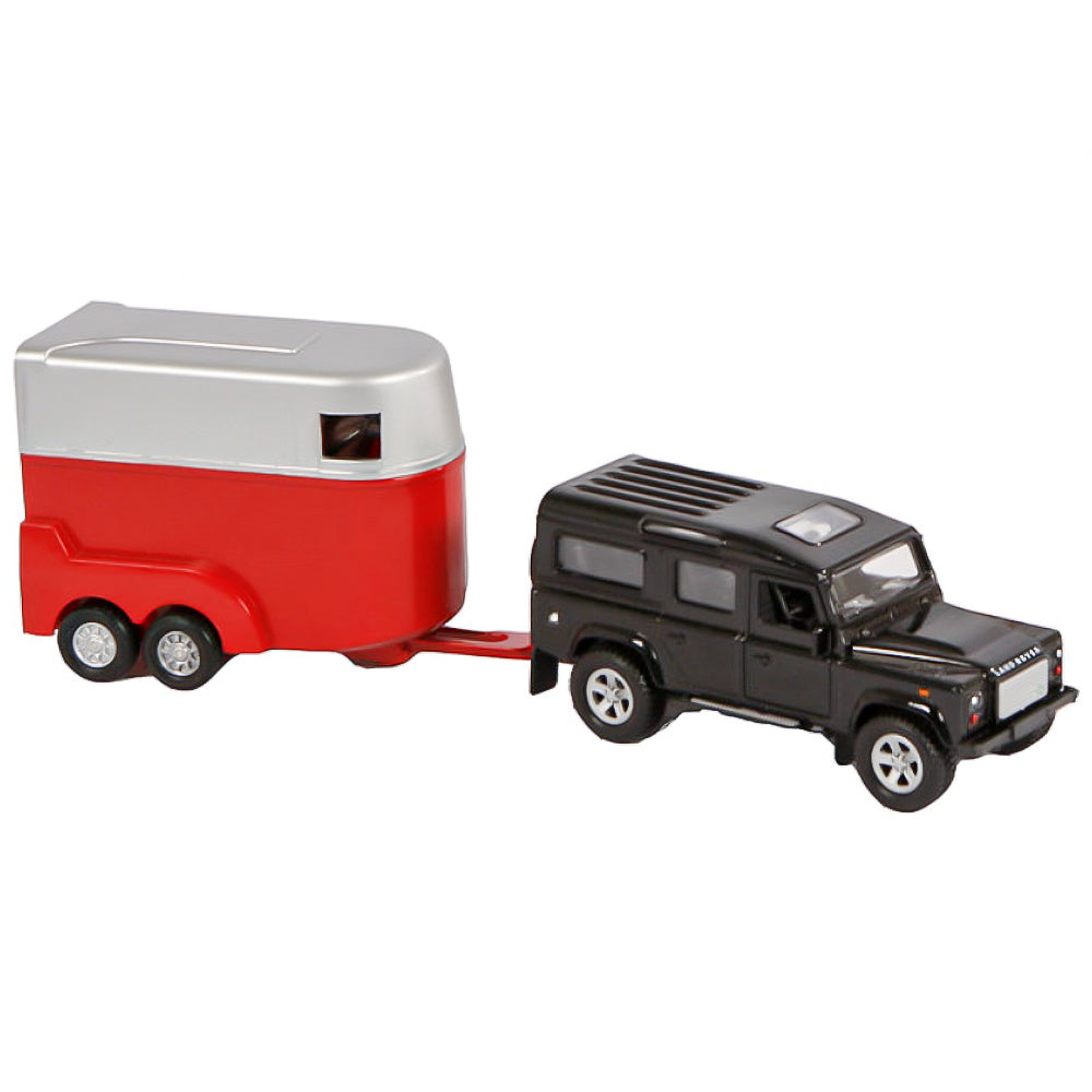 Kids Globe - Land Rover Defender con Rimorchio per Cavalli