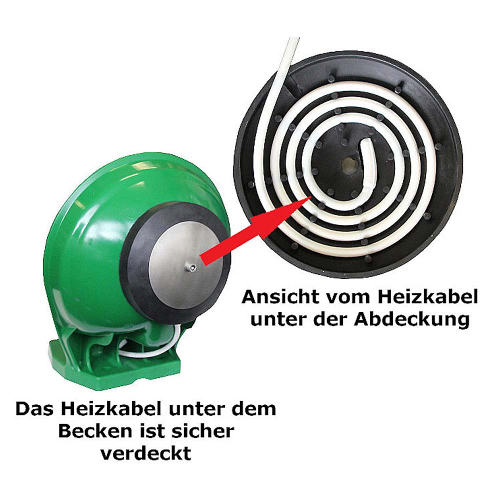 Ciotola abbeveratoio Mod 12P-HK riscaldabile