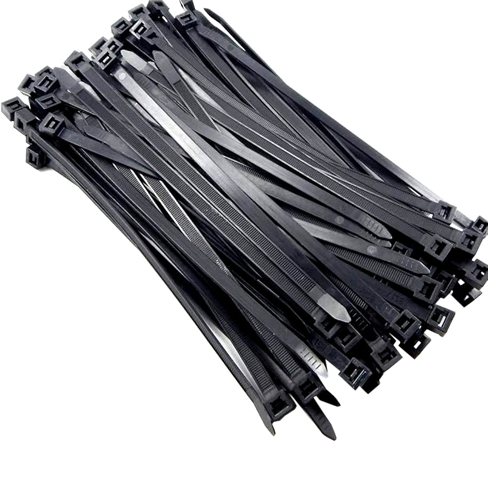 Fascette di cablaggio in nylon nero resistenti