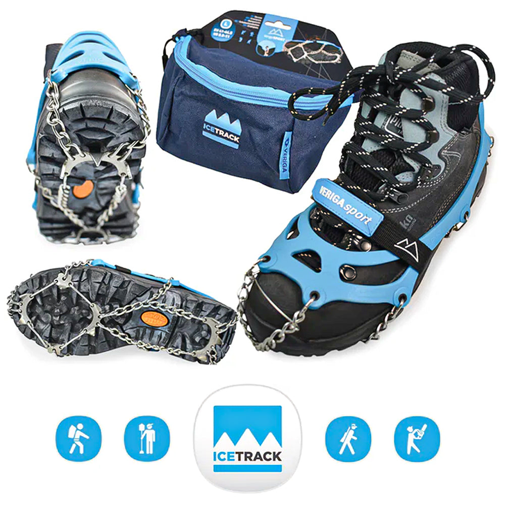 Ramponcini Ice Track - adatti per pendii ripidi, lavori in legno, terreni ghiacciati e innevati