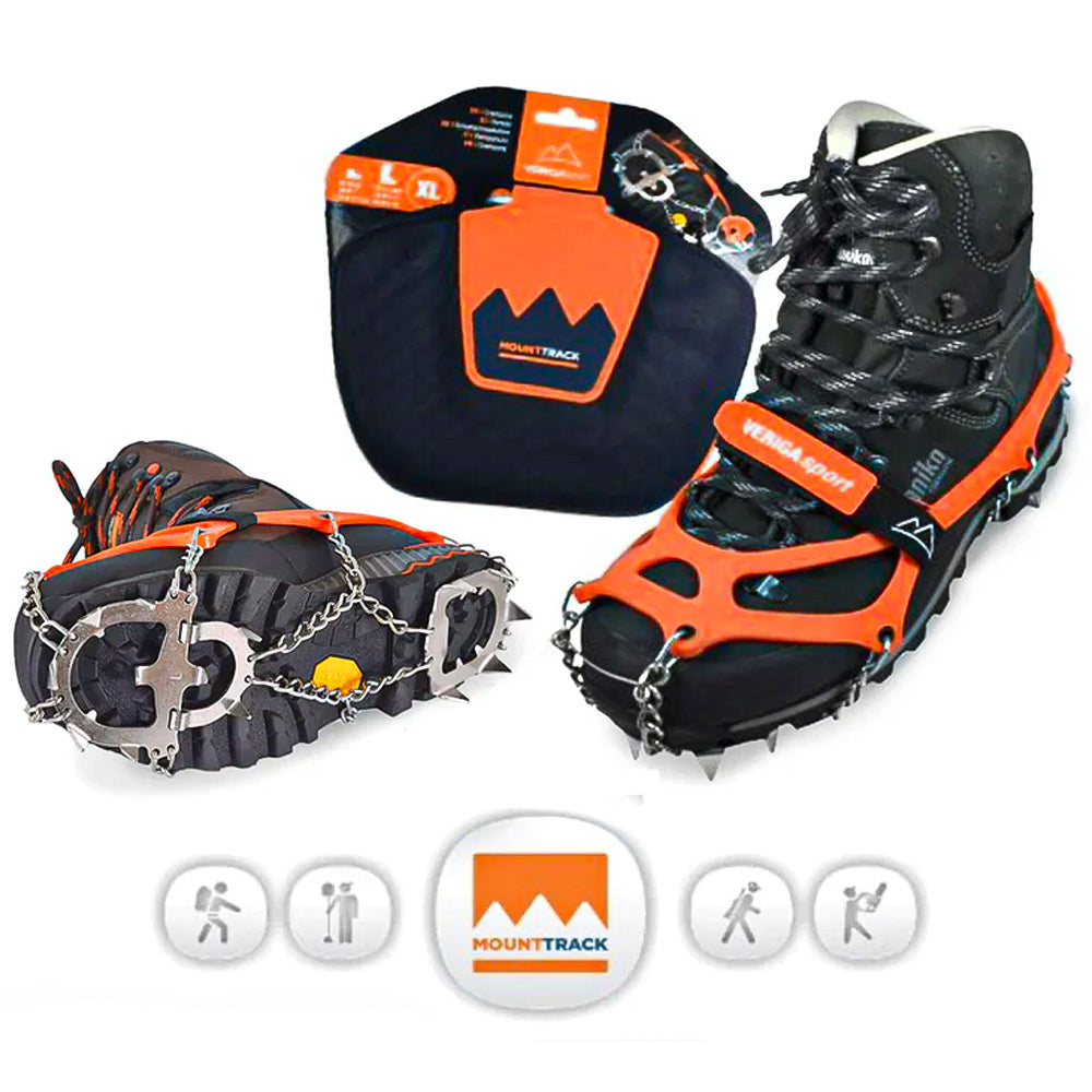 Ramponcini Mount Track - presa sicura su terreni ghiacciati e scivolosi