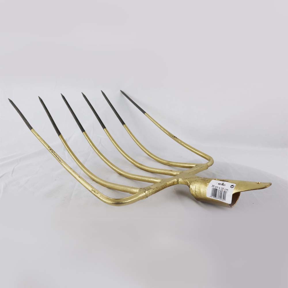 Forca per mais a 6 denti in acciaio 36 x 30 cm