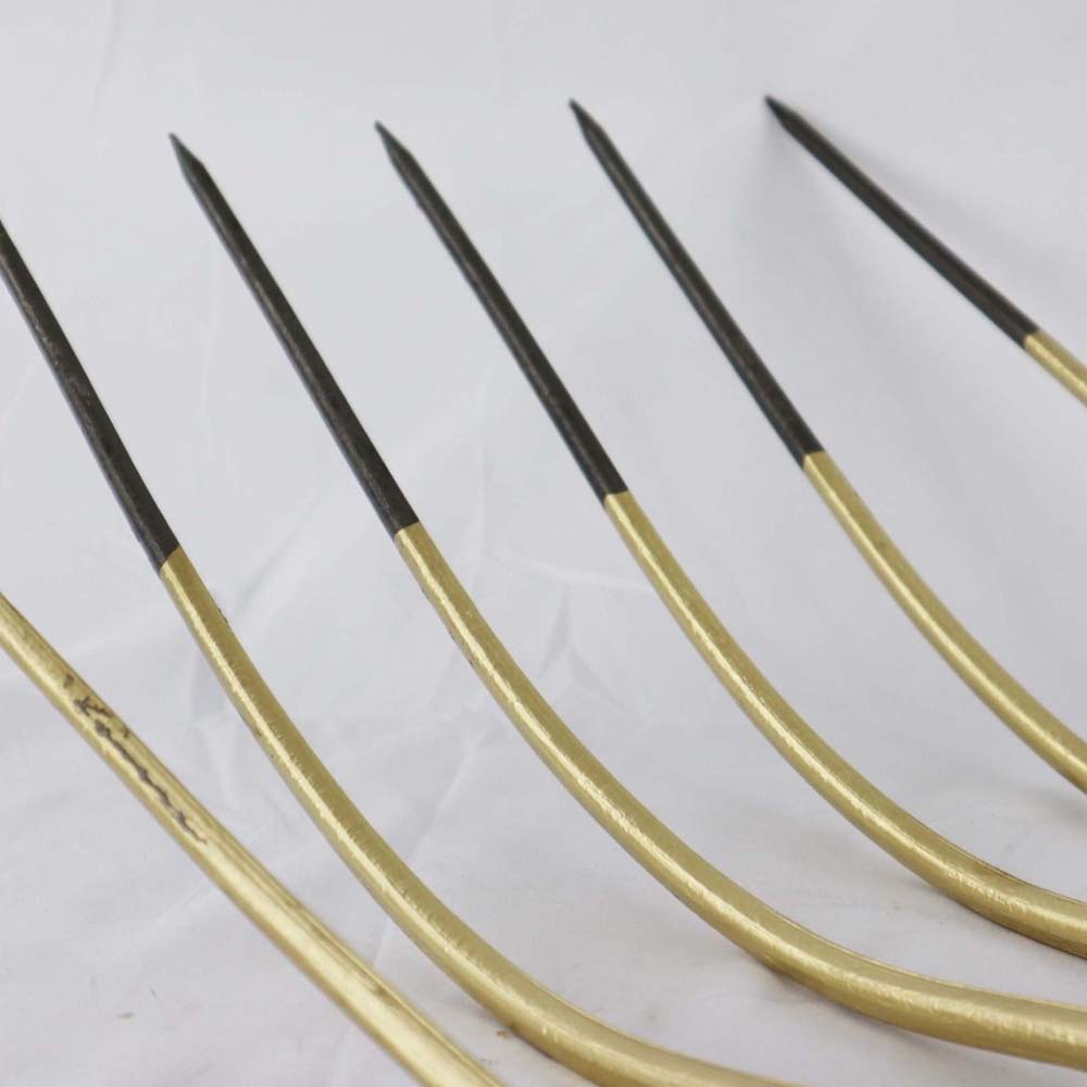 Forca per mais a 6 denti in acciaio 36 x 30 cm