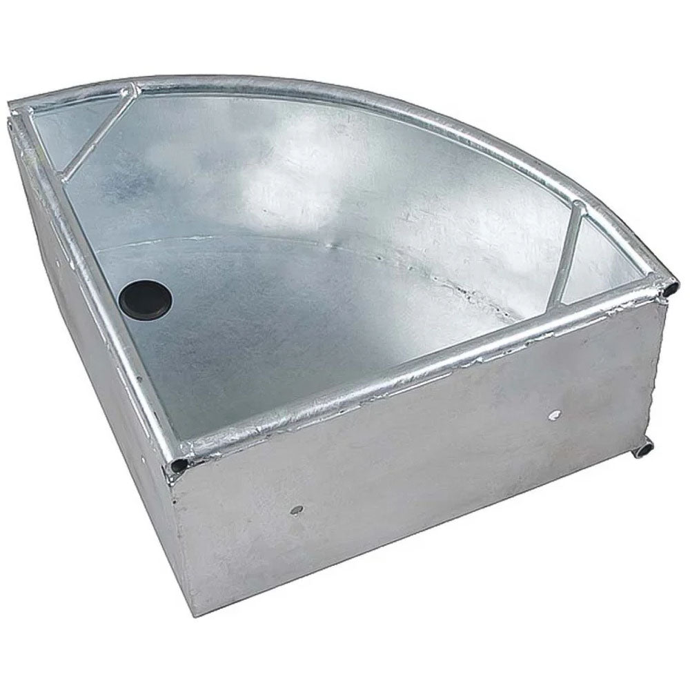 Abbeveratoio Portabottiglia Zincato Ovale Per Animali | Confezione Da 5 Pezzi - Per Conigli, Galline, Polli