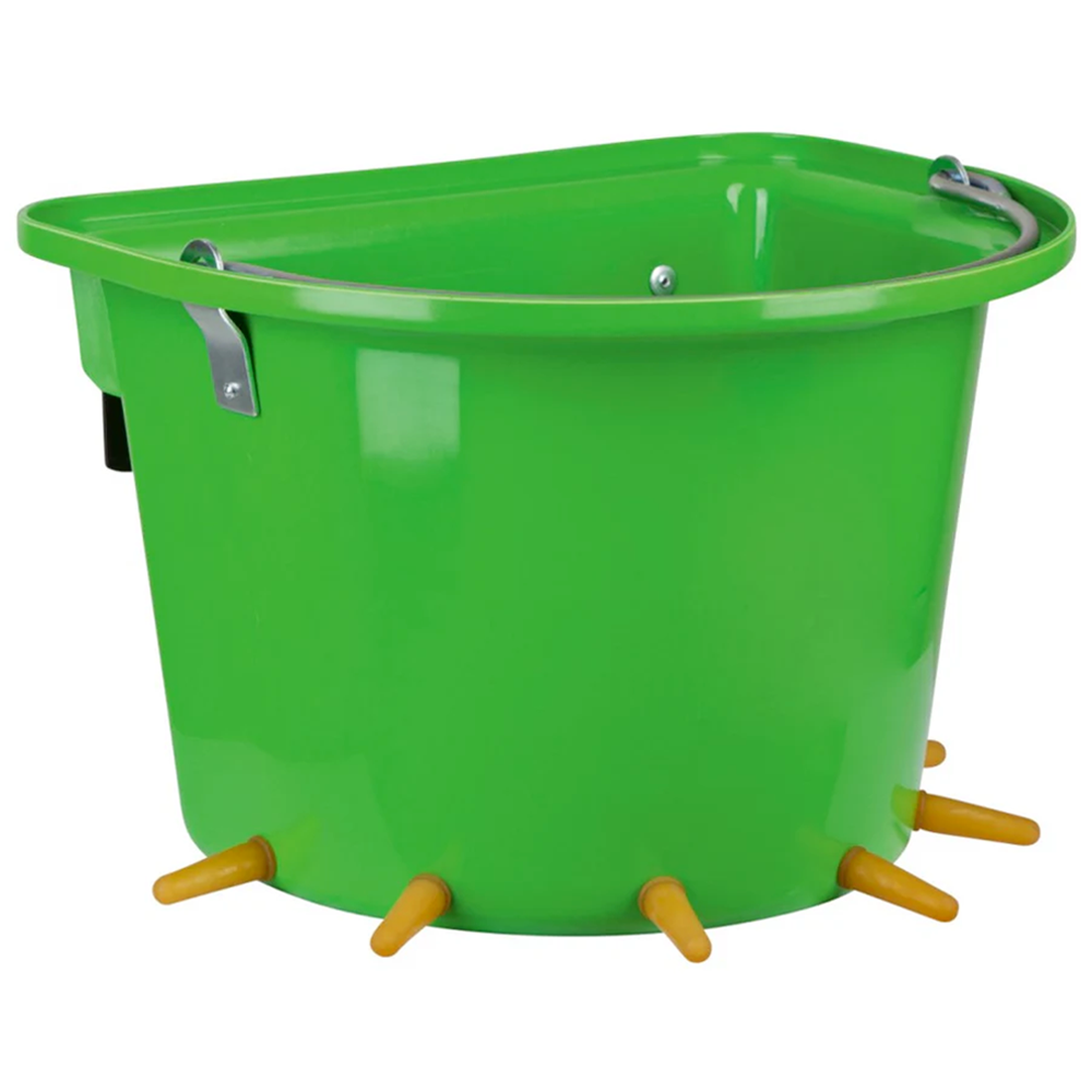 Secchio poppatoio per 6 agnelli con manico in metallo