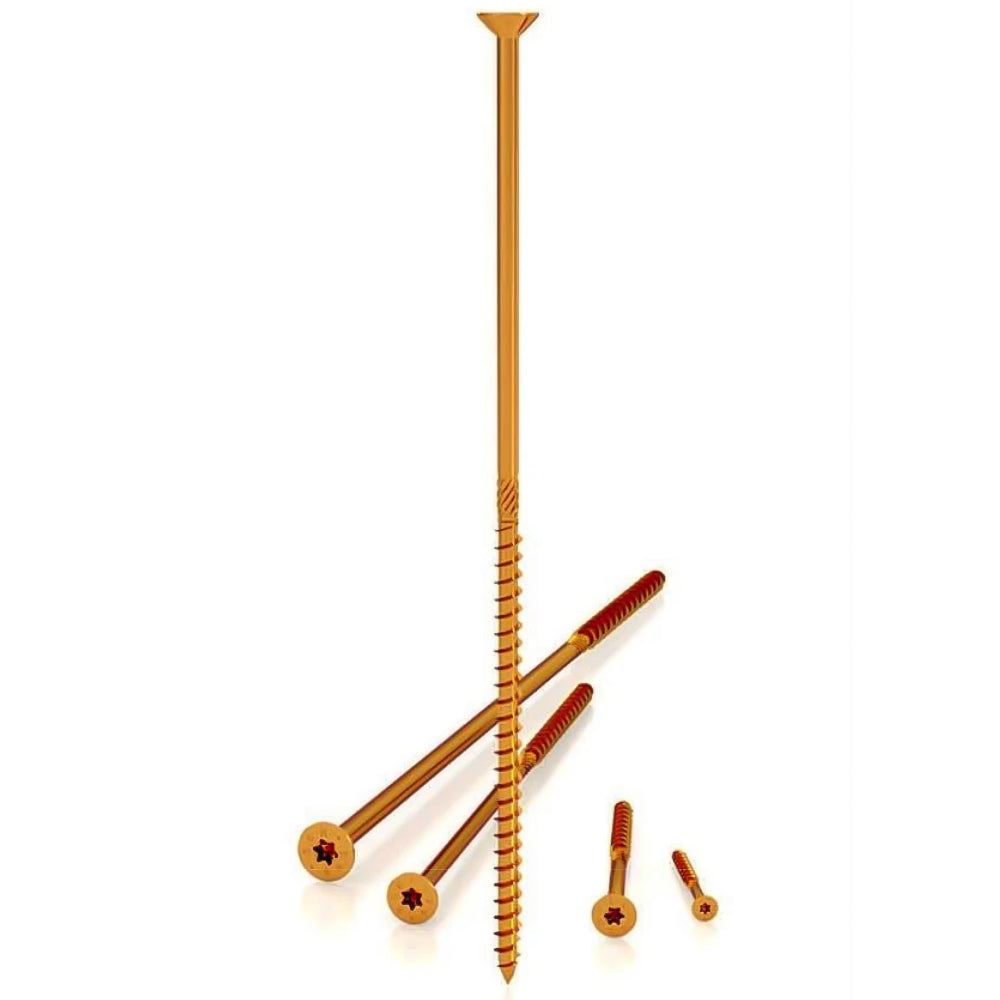 Vite per legno, gialla SCH-H Ø 5mm x 80mm 100pz