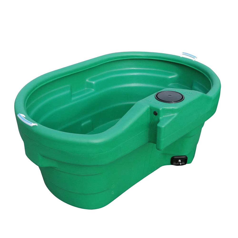 Abbeveratoio ovale per pascolo 920l con galleggiante