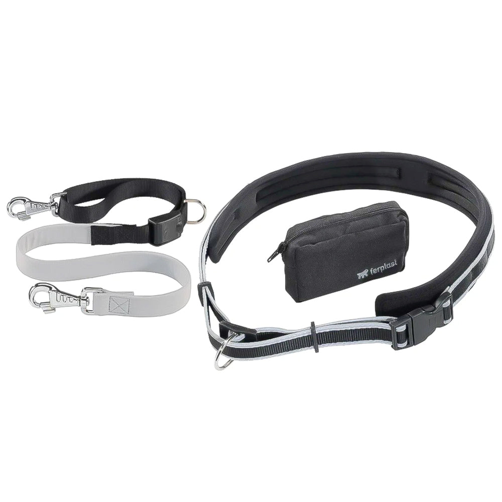 ERGOCOMFORT FREETIME - Cintura con Tasca e Guinzaglio Elastico con Ganci Magnetici