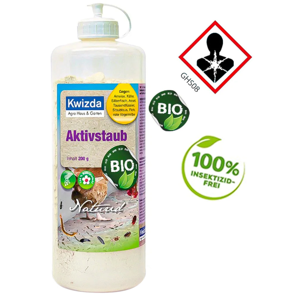 NATURID Polvere Attiva 200g – Polvere Naturale per Insetti Striscianti