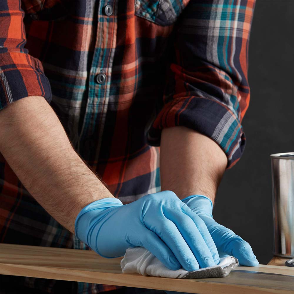 Guanto monouso in nitrile - Blu