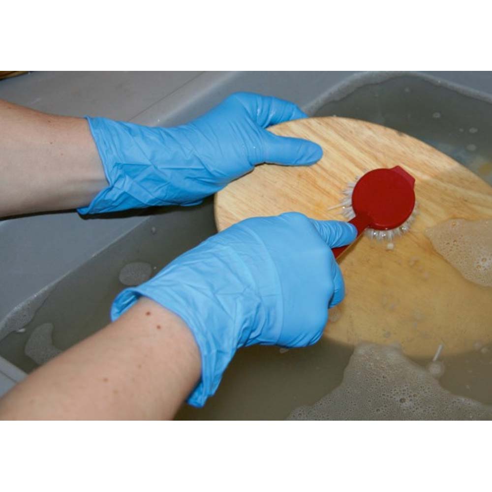 Guanto monouso in nitrile - Blu